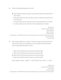 Chapter 17 4 Which The Following Statements Incorrect Stock