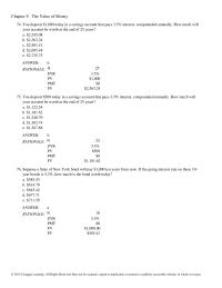 Economics Chapter 5 2 You Could Earn 55 Your Money Other Investments