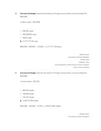 Chapter 19 2 Currency Exchange Compute The Amount Foreign