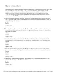 Economics Chapter 6 1 Treasury Yield Curve Will Have Upward Slope