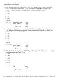 Economics Chapter 10 2 The yield on the firm’s bonds is 8.75%,