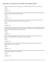 Economics Chapter 16 1 The Afn Equation For Forecasting Funds Requirements