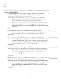 Chapter 1 1 For The Following Table Data a Draw Scatterplot b