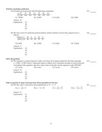 Chapter 1 2 Use The Equation The Least Squares Line
