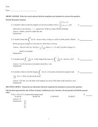 Chapter 8 1 A student wishes to take the integral over all real numbers&nbsp;
