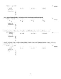 Chapter 11 2 The annual rainfall in Maine is a random variable with probability