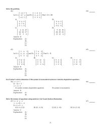 Chapter 6 2 Set up a system of equations that keeps traffic moving