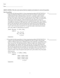 Chapter 5 1 Formulate the following problem as a linear programming&nbsp;