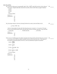 Chapter 5 2 A bacterial culture grows exponentially; that is