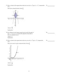 Chapter 6 2 Draw the region whose area is given by the definite integral