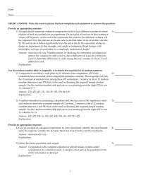 Chapter 1 Answers Will Vary Possible Answer The