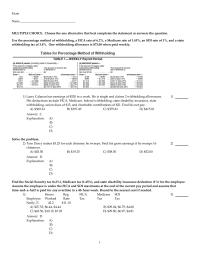 Chapter 6 1 Medicare Tax Then Find The Net Pay