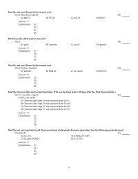 Chapter 7 2 Answer Explanation Solve For The Amount Discount