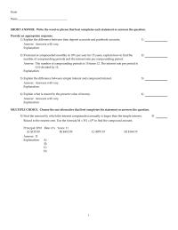 Chapter 10 1 Explain the difference between time deposit accounts