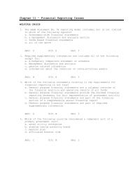 Chapter 11 Which of the following could be considered a component unit