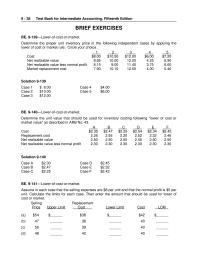 Chapter 9 3 Then enter the amount that should be used for lower of