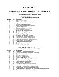 Chapter 11 1 Composite Group Depreciation Depreciation System Whereby The