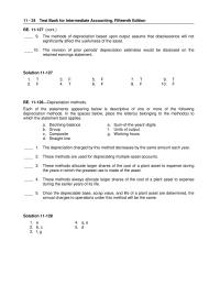 Chapter 11 3 The methods of depreciation based upon output assume&nbsp;