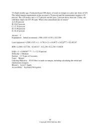 Finance Chapter 2 3 Freda purchased 500 shares of stock on margin at a price