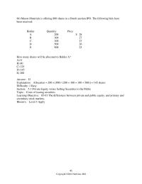 Finance Chapter 5 3 Difficulty Medium Section 56 Stock Market Information