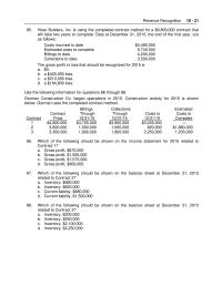 Chapter 18 2 Gorman uses the completed-contract method