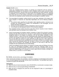 Chapter 18 3 Instructions A Compute The Percentage Completion The
