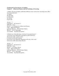 Finance Chapter 8 1 Which one of the following is the basis for prospect theory