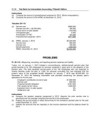 Chapter 20 3 Plan Assets Fair Value Projected Benefit Obligation