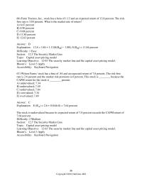 Finance Chapter 12 3 What is the covariance of security A to the market given the&nbsp;