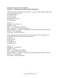 Finance Chapter 13 1 The risk premium of a portfolio divided by the portfolio’s standard