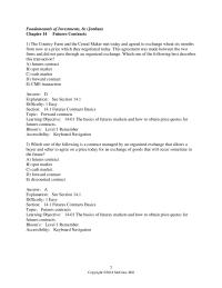 Finance Chapter 14 1 You have a market position which allows you to profit