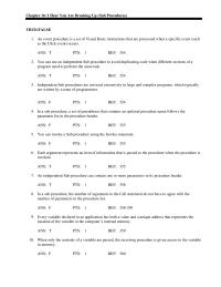 Chapter 16 It is a common practice to begin a procedure name