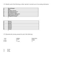 Chapter 1 3 Identify Each The Following Either Internal
