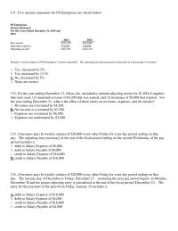 Chapter 3 2 Two Income Statements For Enterprises Are