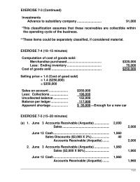 Chapter 7 Homework Accounts Receivable Turnover Net Sales Average Trade