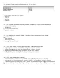Chapter 18 2 Williams Company Reports Production Costs For