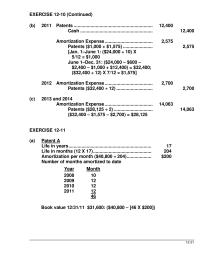 Chapter 12 Homework The journal entry to record this transaction is as follows