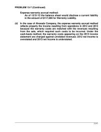 Chapter 13 Homework Purpose to Provide The Student With Opportunity Comment