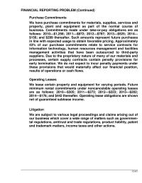 Chapter 13 Homework We are subject to various legal proceedings and claims arising&nbsp;