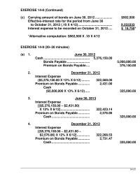 Chapter 14 Homework American Bank Under The Debt Restructuring Agreement