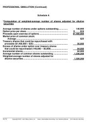 Chapter 16 Homework Treasury shares that could be repurchased with proceeds