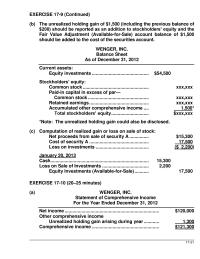 Chapter 17 Homework Swap Contract Unrealized Holding Gain Loss in come