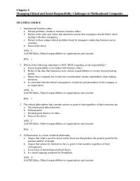 Chapter 4 Ethics Ethical Responsibilities Organizations And Societies pts