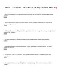 Chapter 13 1 Activity based Responsibility Accounting Adds Which The