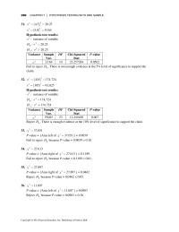 Chapter 7 Homework Prentice Hall Hypothesis Testing With One