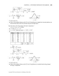 Chapter 8 Homework The claim is “the drug changes the body’s temperature
