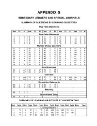Appendix G Indicate How Multicolumn Journal Posted Posting Multicolumn