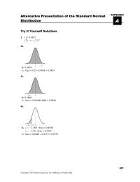 Appendix A Homework Publishing as Prentice Hall. APPENDIXA Try It Yourself Solutions