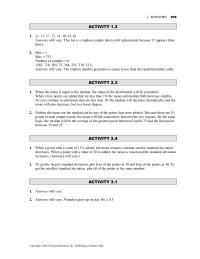 Chapter 15 Homework Activity 54 The Mean The Sampling Distribution