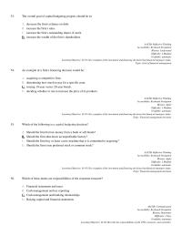 Finance Chapter 1 2 The Overall Goal Capital Budgeting Projects